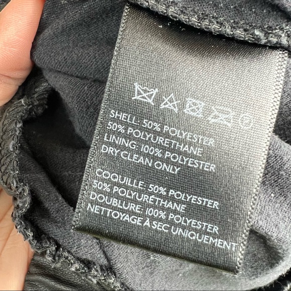 EUC UO Sparkle & Fade Black Faux Leather Joggers - Picture 10 of 10